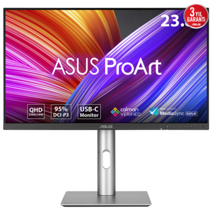 ASUS ProArt Display PA24ACRV 23.8" 75Hz 5ms HDMI DP USB 3.2 Type-C 96W Adaptive Sync HDR10 Pivot QHD IPS Monitör - Görsel 2