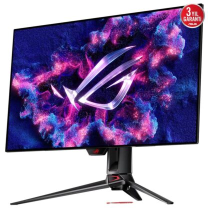 ASUS ROG Swift OLED PG32UCDP 31.5" 4K 240Hz FHD 480Hz 0.03ms HDMI DP USB-C 90W SPDIF Adaptive-Sync KVM HDR10 Dual Mode 4K-FHD OLED Gaming Monitör - Görsel 4