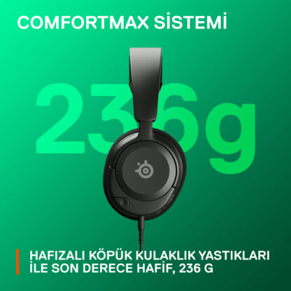 SteelSeries Arctis Nova 1X Hi-Fi Kablolu Siyah Oyuncu Kulaklığı - Görsel 3