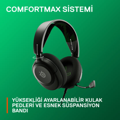 SteelSeries Arctis Nova 1X Hi-Fi Kablolu Siyah Oyuncu Kulaklığı - Görsel 5